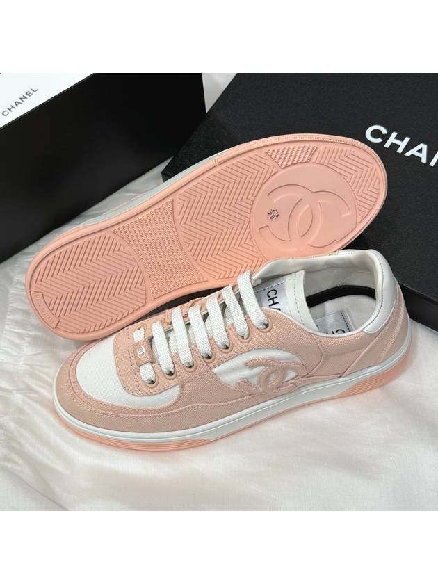 women sneakers jenny wear suede tennis peach pink - CHANEL - BALAAN 6