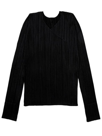 Pleated Basic Cardigan Black - ISSEY MIYAKE - BALAAN 2