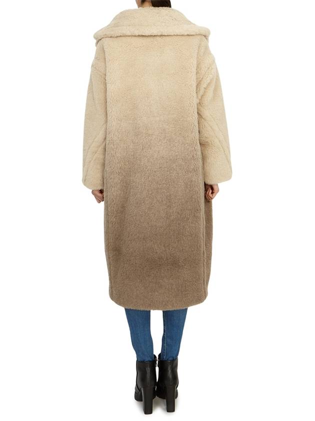 Teddy Wool Double Coat Beige - MAX MARA - BALAAN 4