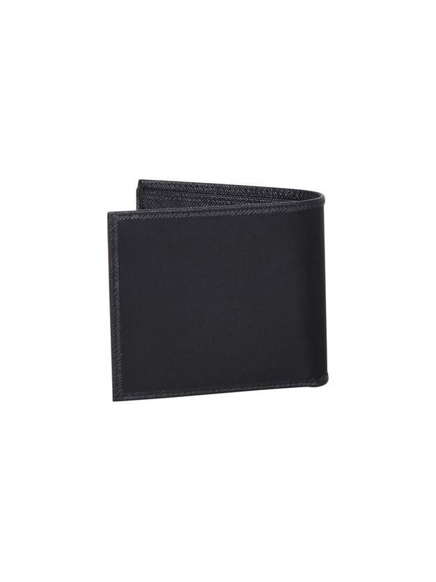 Triangle Logo Re-Nylon Half Wallet Black - PRADA - BALAAN 3