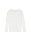 Lightweight Cotton Jersey Long Sleeve T-Shirt  White - FABIANA FILIPPI - BALAAN 3