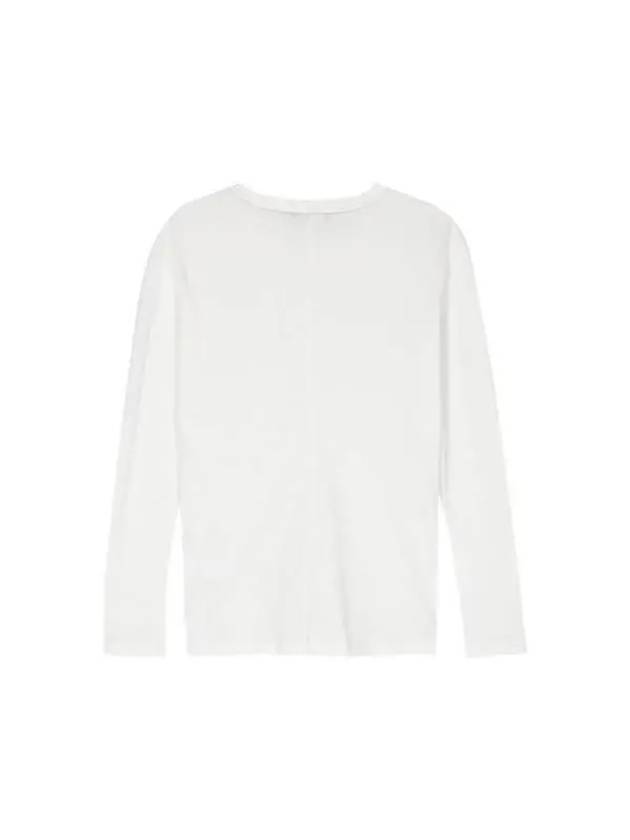 Lightweight Cotton Jersey Long Sleeve T-Shirt  White - FABIANA FILIPPI - BALAAN 3