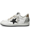 Ball Star Gold Tab Leather Low Top Sneakers White - GOLDEN GOOSE - BALAAN 3