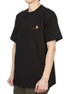 American Script Short Sleeve T-Shirt Black - CARHARTT WIP - BALAAN 3