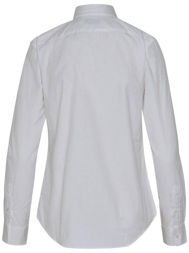 Embroidered Pony Logo Cotton Long Sleeve Shirt White - POLO RALPH LAUREN - BALAAN 4