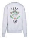 Men's Casa Way Cotton Sweatshirt Grey - CASABLANCA - BALAAN 2