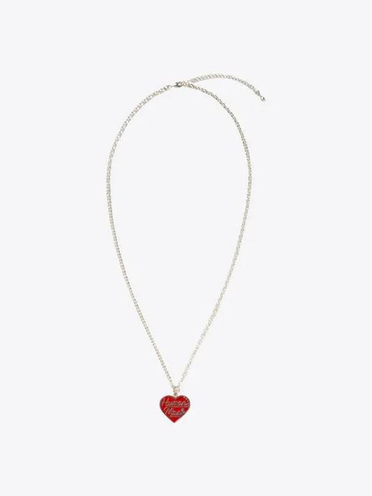 Heart Silver Necklace Necklace Red HM27GD063 - HUMAN MADE - BALAAN 1