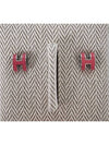 Mini Pop H Palladium Earrings Noir - HERMES - BALAAN 2