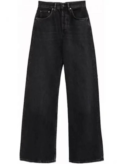 High Rise Loose Fit Jeans Black - ACNE STUDIOS - BALAAN 2