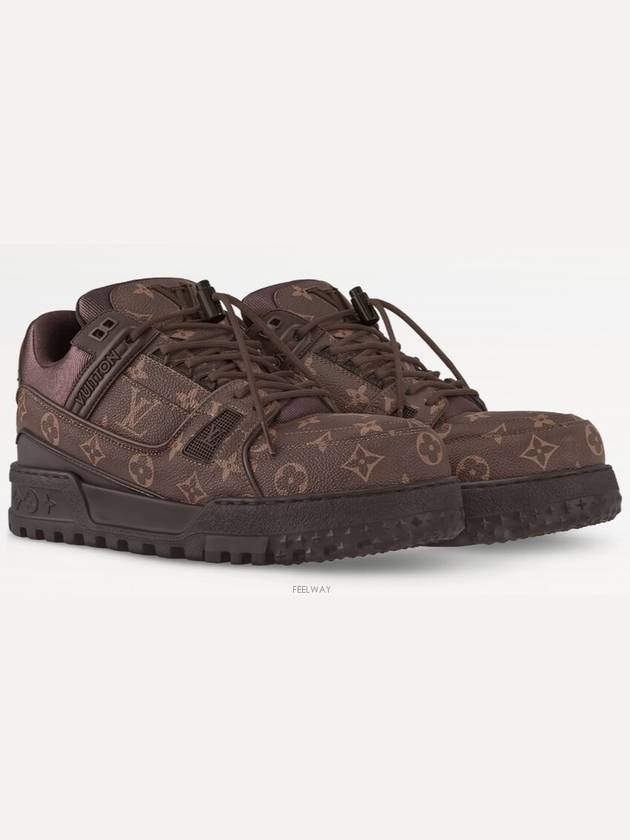 LV Trainer Maxi Low Top Sneakers Brown - LOUIS VUITTON - BALAAN 3