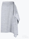 Skirt Grey Wool Skirt - FENDI - BALAAN 2