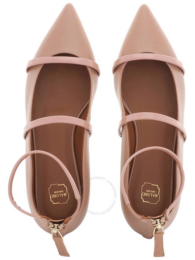 Malone Souliers Nude Leather Robyn Flats Brand Size 35.5 US Size 5.5 - MALONE SOULIERS - BALAAN 3