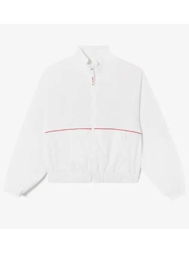 Women s Tennis Crop Lightweight Jumper OFFWHITE Off White - LACOSTE - BALAAN 1