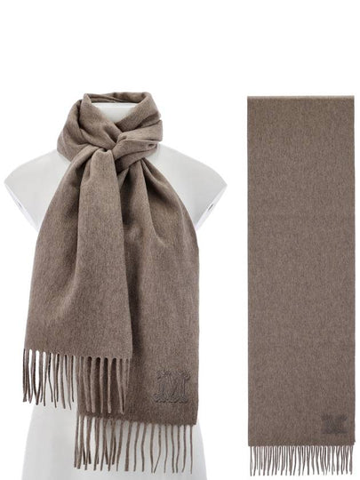 Women's Wsdalia Fringe Cashmere Muffler Hazelnut Brown - MAX MARA - BALAAN 2