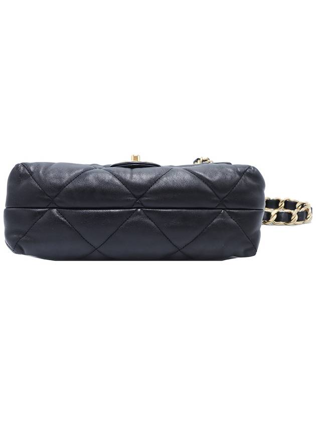 Women s Chanel AS3499 22 Season Black Lambskin Gold Quilted Top Handle Flap Shoulder Bag Built in Chip gt 2WAY Gangbuk used luxury goods - CHANEL - BALAAN 6