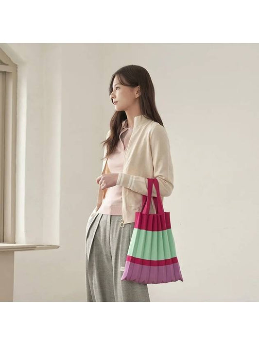 Tote Bag Magenta Mint - PLEATSMAMA - BALAAN 1