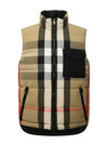 Check Reversible Padded Vest Beige - BURBERRY - BALAAN 2