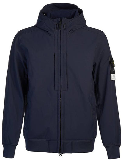 Soft Shell RE Dye Technology Hooded Jacket Navy - STONE ISLAND - BALAAN 2