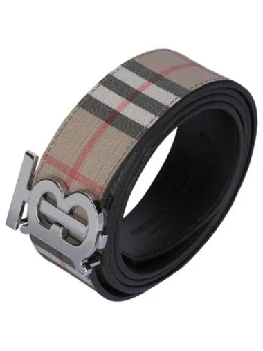 Reversible Monogram Vintage Check Belt Beige - BURBERRY - BALAAN 1