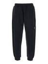 Signature Wappen Patch Cotton Exhaust Pants Black - STONE ISLAND - BALAAN 3