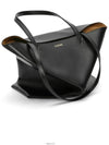 Puzzle Fold Medium Shiny Calfskin Tote Bag Black - LOEWE - BALAAN 8