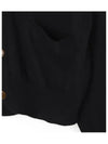 ORB Logo V-Neck Cardigan Black - VIVIENNE WESTWOOD - BALAAN 6