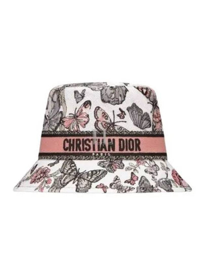 D Bobby Toile De Jouy Mexico Small Bucket Hat White - DIOR - BALAAN 2