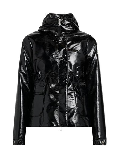 Agnou Leather Jacket Black - MONCLER - BALAAN 1