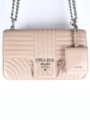 Diagram leather shoulder crossbag - PRADA - BALAAN 1