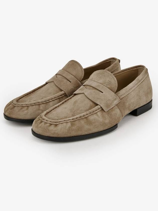 Men's Suede Loafer Brown - TOD'S - BALAAN 3