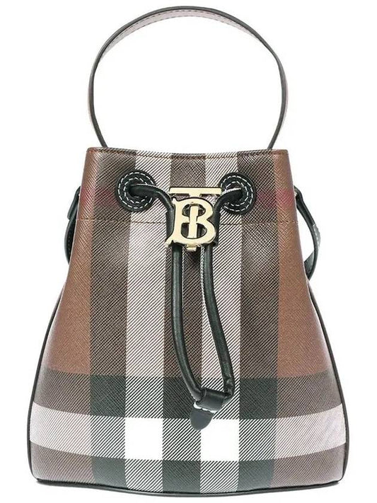 TB Mini Bucket Bag Dark Birch Brown - BURBERRY - BALAAN 2