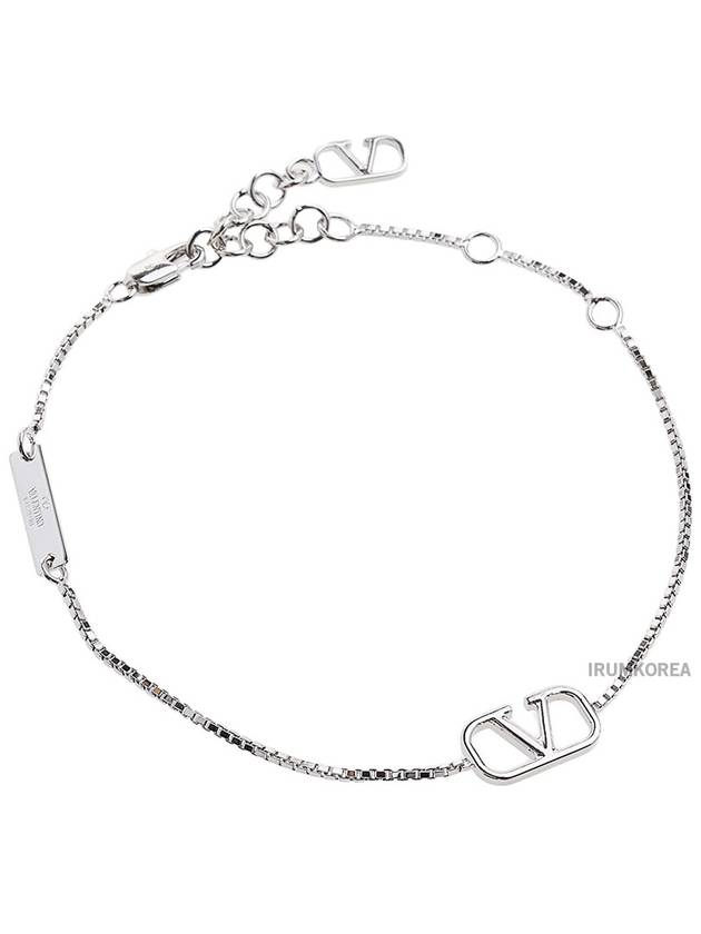 V-Ring Metal Bracelet Palladium - VALENTINO - BALAAN 3