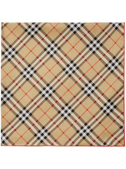 Vintage Check Silk Muffle Beige - BURBERRY - BALAAN 2