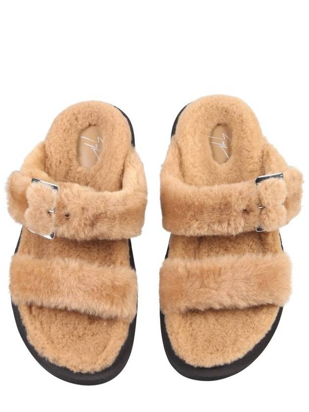 Giuseppe Zanotti Shearling Sandals - GIUSEPPE ZANOTTI - BALAAN 2