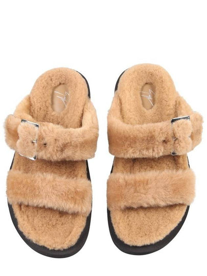 Giuseppe Zanotti Shearling Sandals - GIUSEPPE ZANOTTI - BALAAN 2