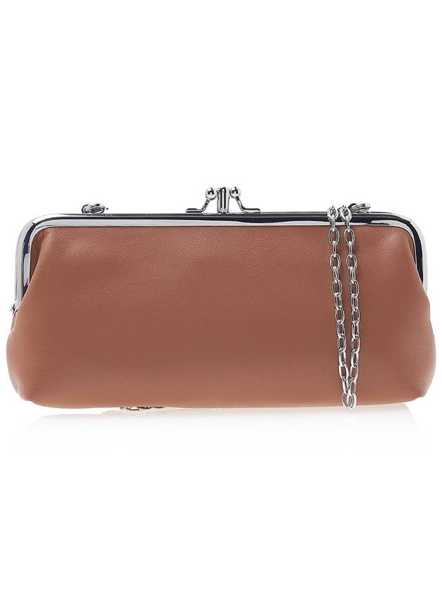 Nappa Thin Line ORB Frame Chain Long Wallet Tan - VIVIENNE WESTWOOD - BALAAN 4