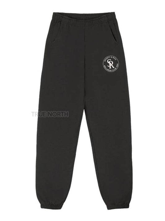 Logo Track Pants Black - SPORTY & RICH - BALAAN.