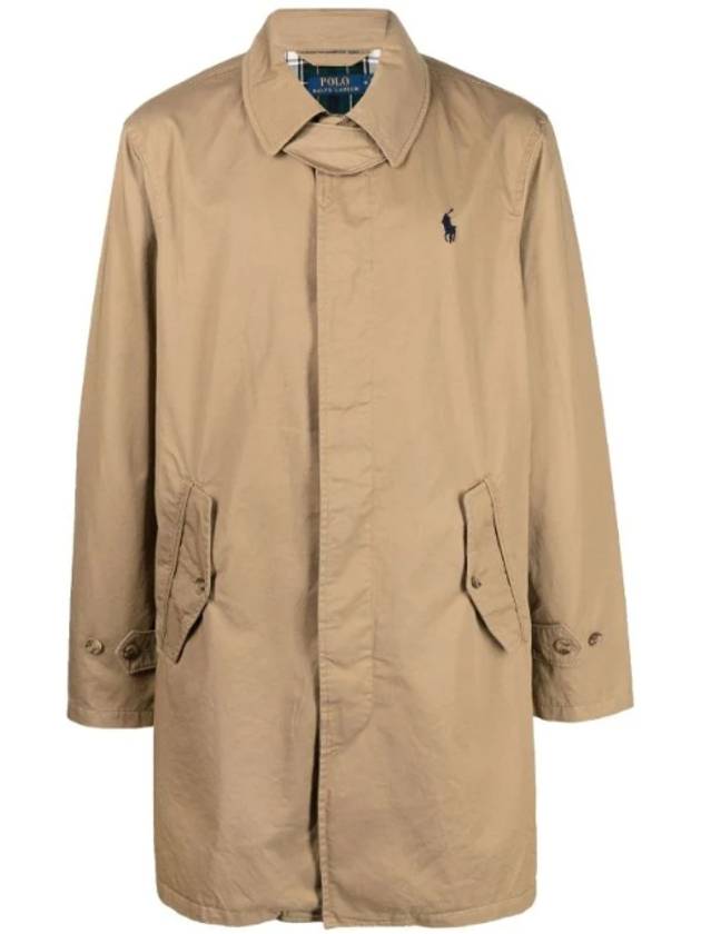 Regular Fit Twill Walking Single Coat Beige - POLO RALPH LAUREN - BALAAN 1