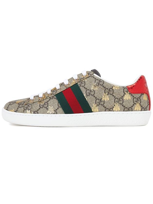 Ace GG Supreme Bees Low Top Sneakers Beige - GUCCI - BALAAN 5