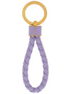 Intrecciato Lambskin Key Holder Purple - BOTTEGA VENETA - BALAAN 4