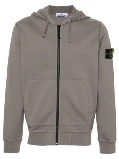 Compass Badge Zip Up Hoodie Pepper - STONE ISLAND - BALAAN 2