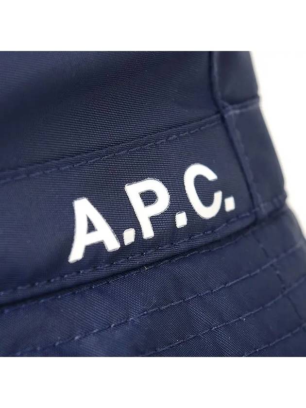 logo bucket hat navy - A.P.C. - BALAAN.