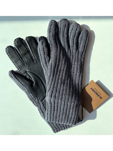 gym knit gloves - BURBERRY - BALAAN 1