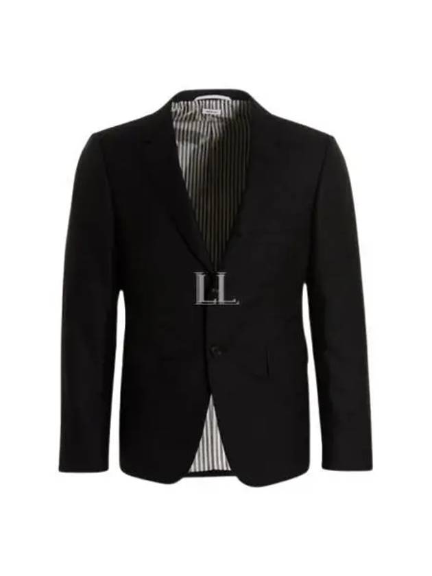 Men's Signature Classic Wool Suit Black - THOM BROWNE - BALAAN 2