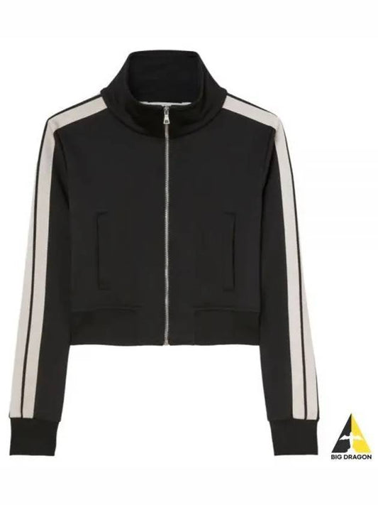 High Neck Track Jacket Black - PALM ANGELS - BALAAN 2