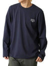 Men's Oliver Logo Long Sleeve T-Shirt Navy - A.P.C. - BALAAN 2