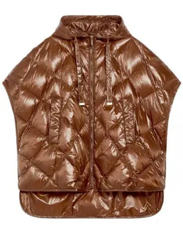 Albee padded vest brown - MAX MARA - BALAAN 1