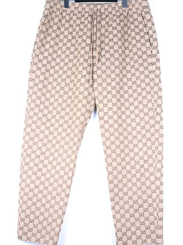 GG canvas jacquard track pants 50 32 34 - GUCCI - BALAAN 1