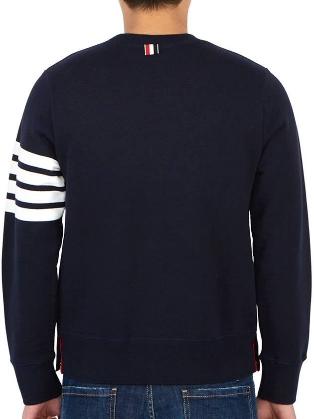 4 Bar Loopback Jersey Sweatshirt Navy - THOM BROWNE - BALAAN 7