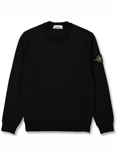 Compass Patch Cotton Sweatshirt Black - STONE ISLAND - BALAAN 2